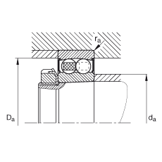 ���{(di��o)�����S�� 2206-K-2RS-TVH-C3, ����(j��) DIN 630 ��(bi��o)��(zh��n)����Ҫ�ߴ�, �F�����F�� 1:12���ɂ�(c��)���ܷ�